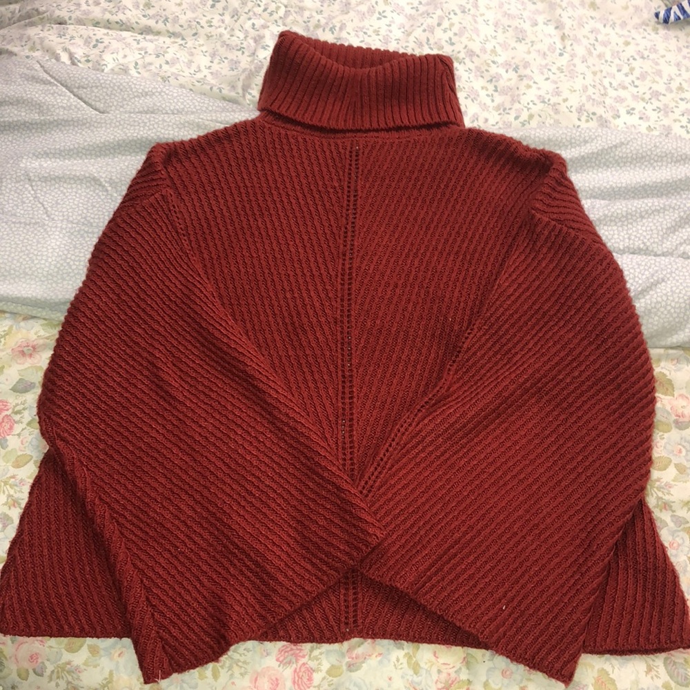 Cupcakes & Cashmere Size XS Red Turtleneck Sweater